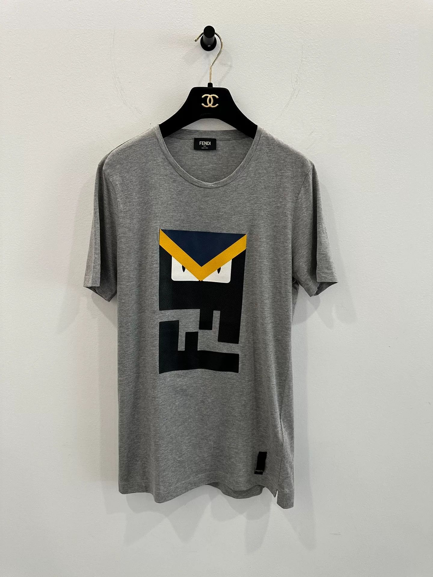 Japanese Brand Fendi Double F Monster Logo Men's Tee Size US S / EU 44-46 / 1 - 1 Thumbnail