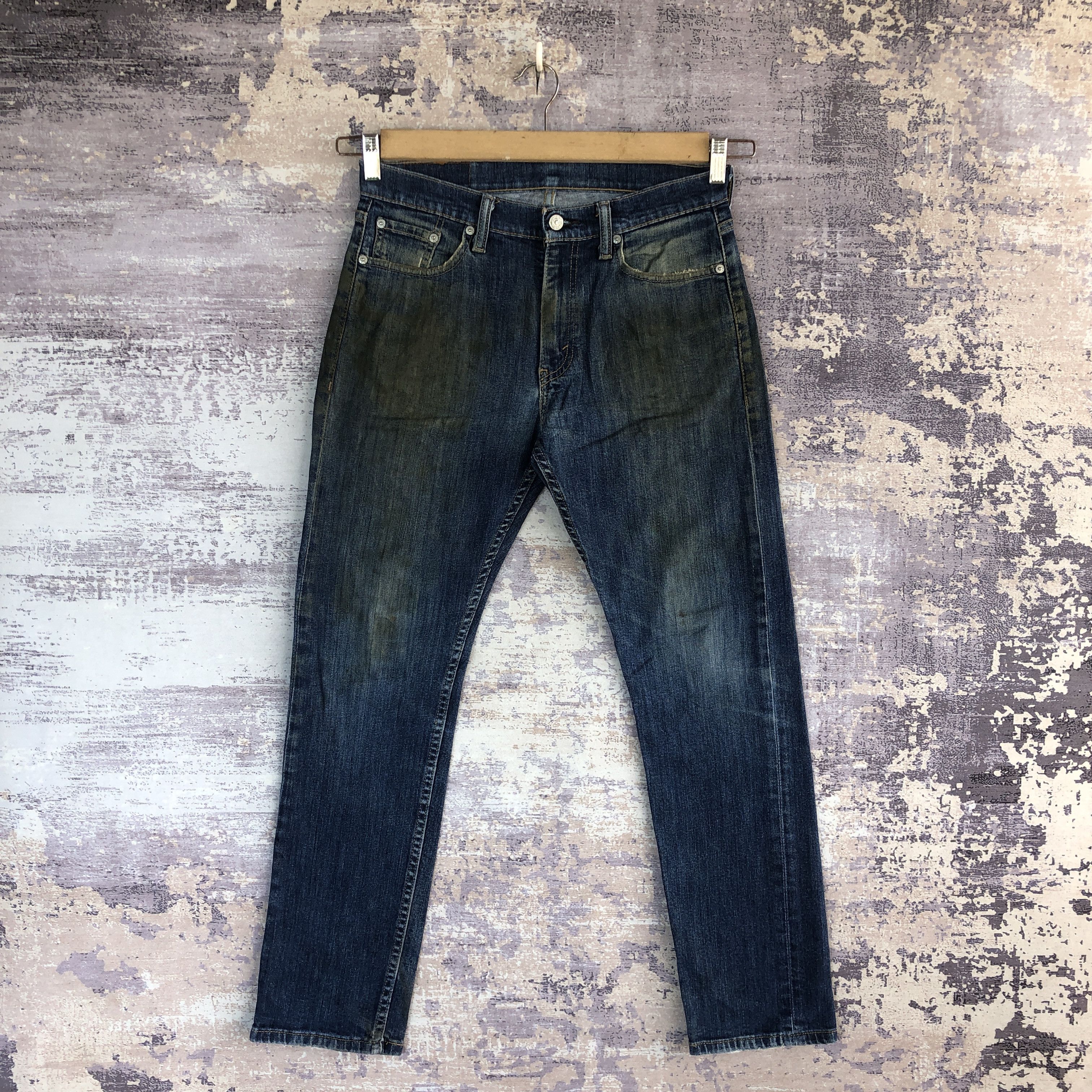 Levi's Vintage Levis Dirty Jeans Levi's 513 Faded Stonewash Denim Size US 30 / EU 46 - 1 Thumbnail