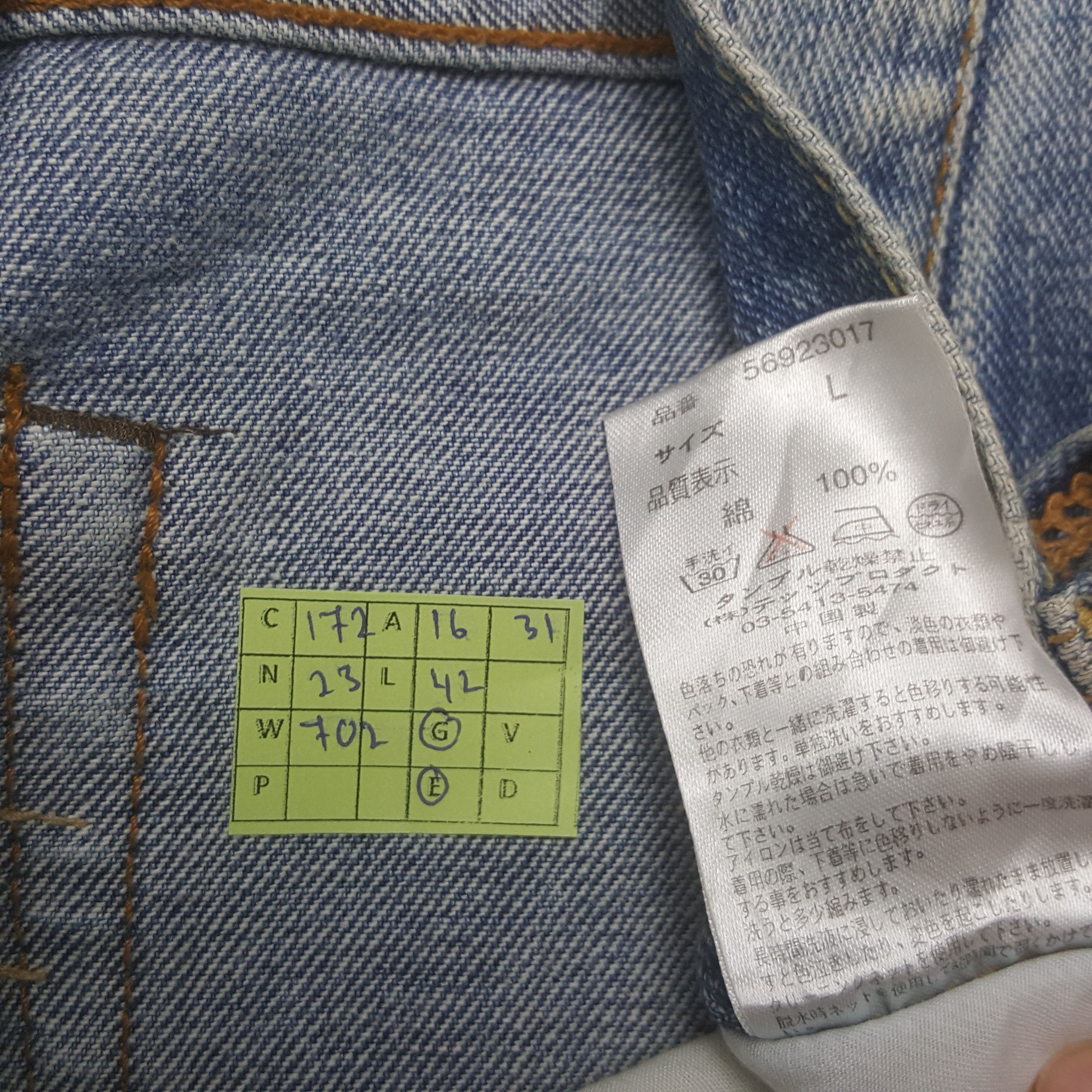 Japanese Brand Vintage Exribitionist Japanese Patchwork Denim Jeans Size US 32 / EU 48 - 8 Thumbnail