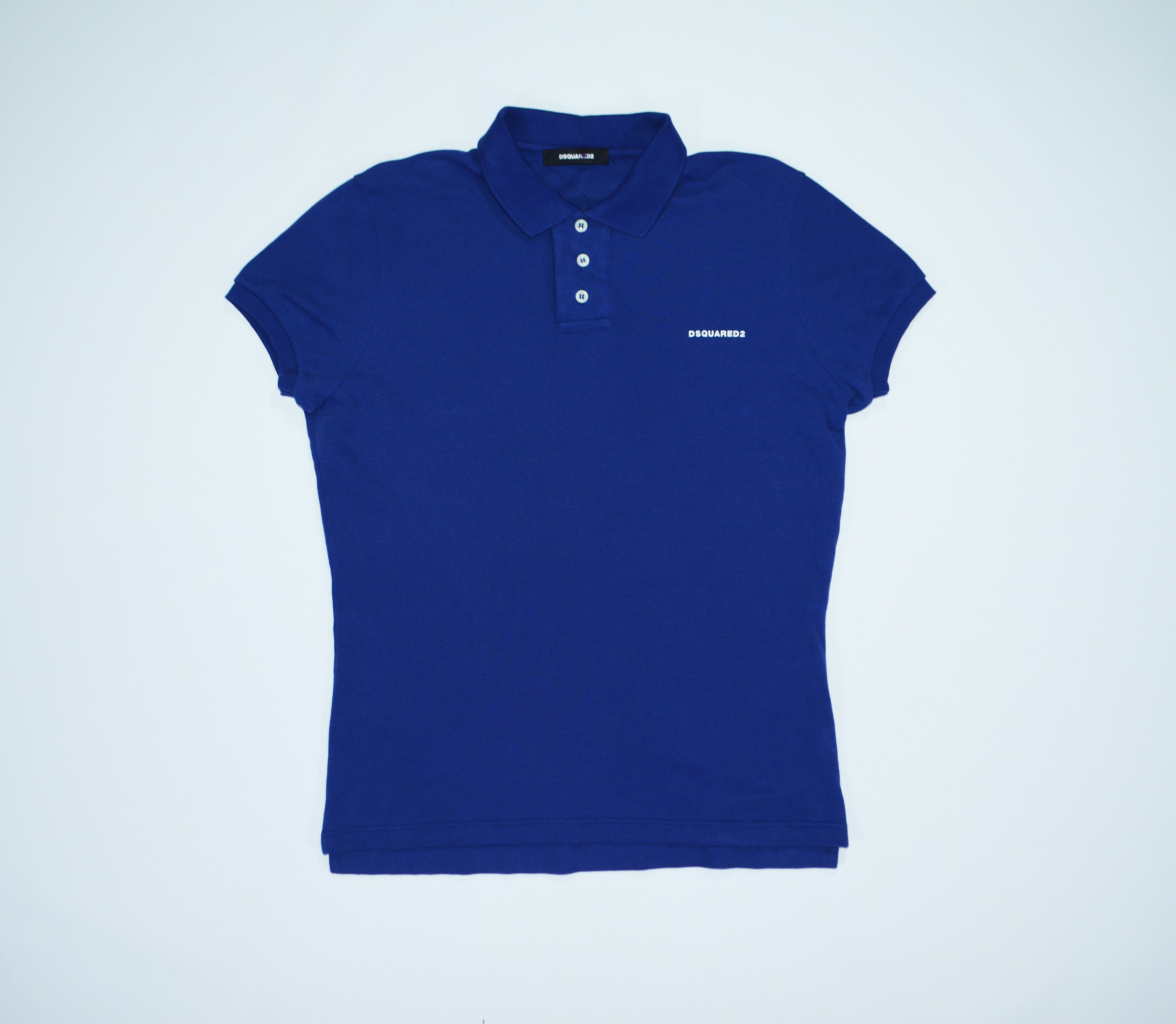 Dsquared2 Dsquared2 Blue Cotton Polo Shirt Size 48 Size US M / EU 48-50 / 2 - 1 Thumbnail