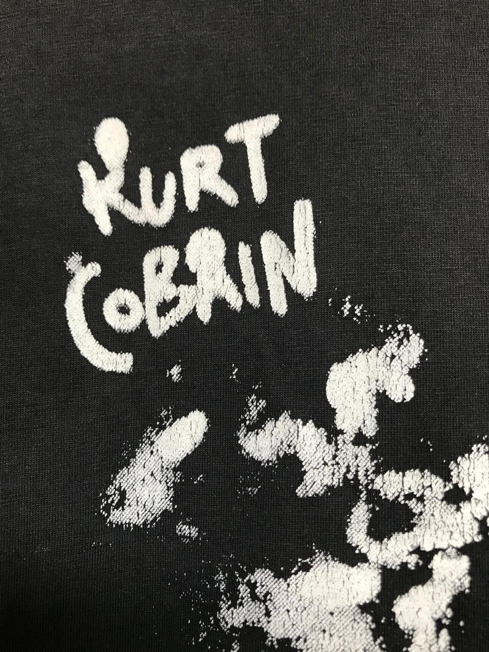 Band Tees Nirvana Kurt Cobain Moving Blue Band T Shirt Size US M / EU 48-50 / 2 - 17 Thumbnail