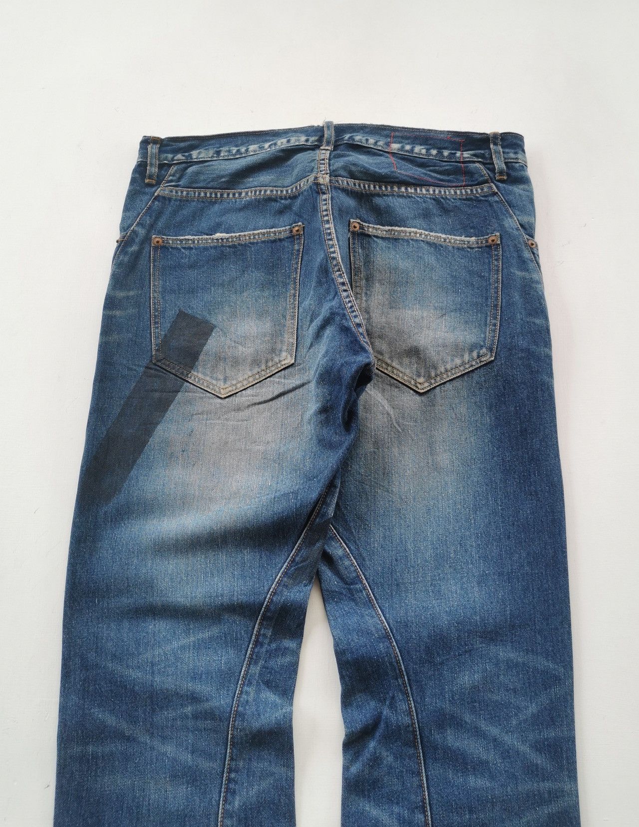 Japanese Brand RNA Alternativves Zipper Twist Leg Tapered Jeans Size US 32 / EU 48 - 8 Thumbnail