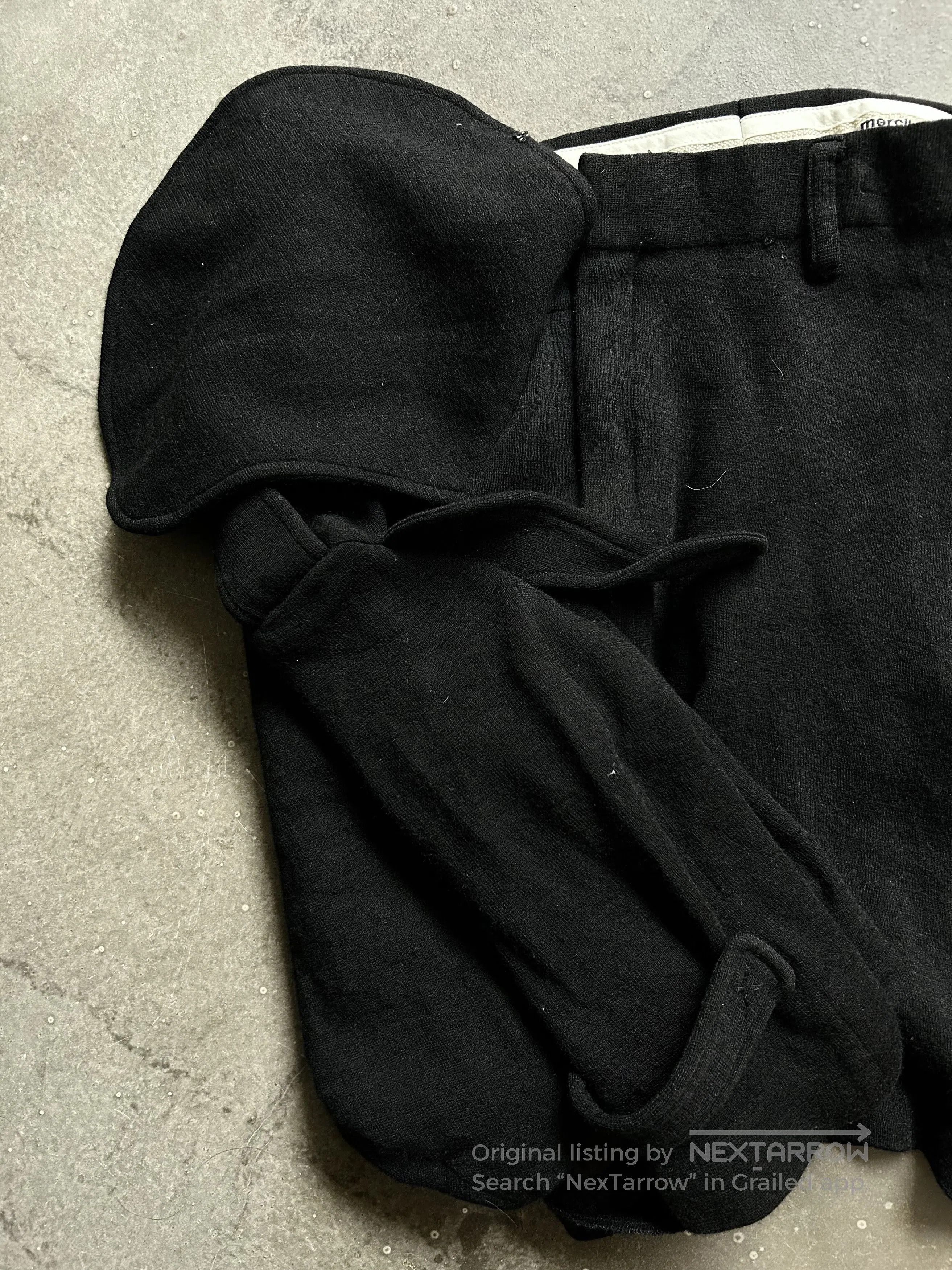 mercibeaucoup unique asymmetric black skirt. Size 30" / US 8 / IT 44 - 6 Thumbnail