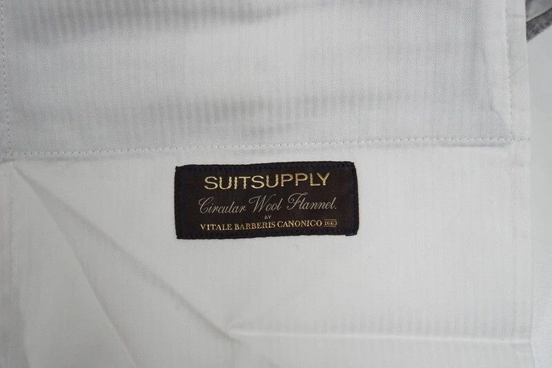 Suitsupply Men Suitsupply Brescia Trousers Flannel Wool Grey UK/US42L Size 42L - 5 Thumbnail