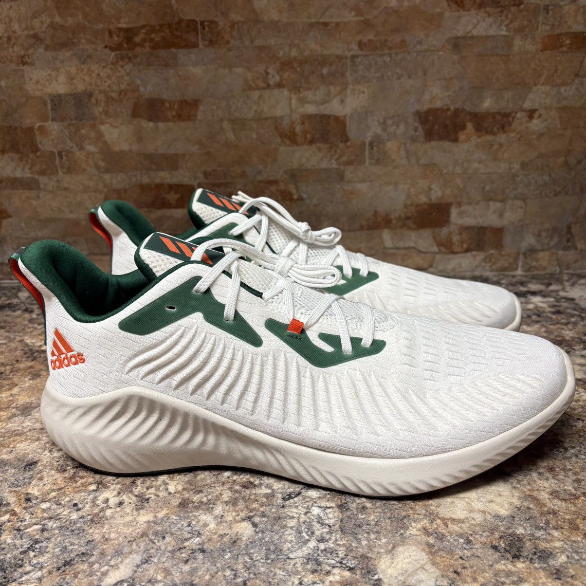Adidas Adidas AlphaBounce+ U University of Miami Hurricanes Size 18 Size US 15 / EU 48 - 4 Thumbnail