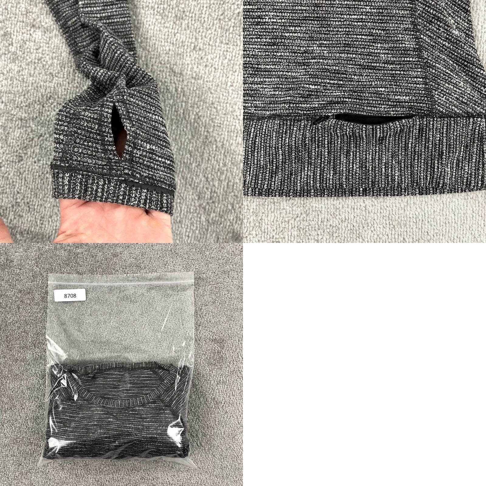 Lululemon LULULEMON Top Womens Size 6 Black Gray Race your Pace Running Pullover Crew Neck Shirt Womens Regular Size 6 Gray Pullover Casual Sports Size M / US 6-8 / IT 42-44 - 8 Thumbnail