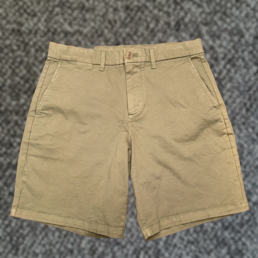 Gap Gap Mens 29 Green Mid Rise Stretch Gapflex 8 Inch Short Chino Casual Summer 98% Cotton 2% Spandex Regular Front Pocket Mens Men Size US 29 - 1 Thumbnail