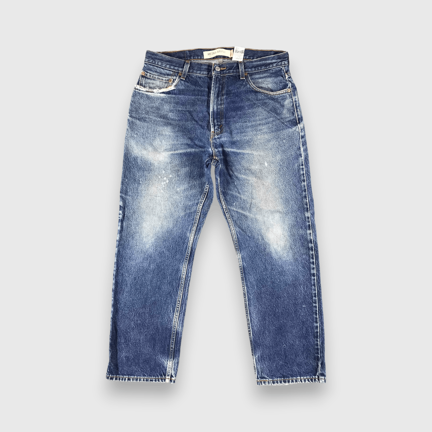 Levi's Vintage Blue Wash Levis 505 Jeans-J2356 Size US 35 - 1 Thumbnail