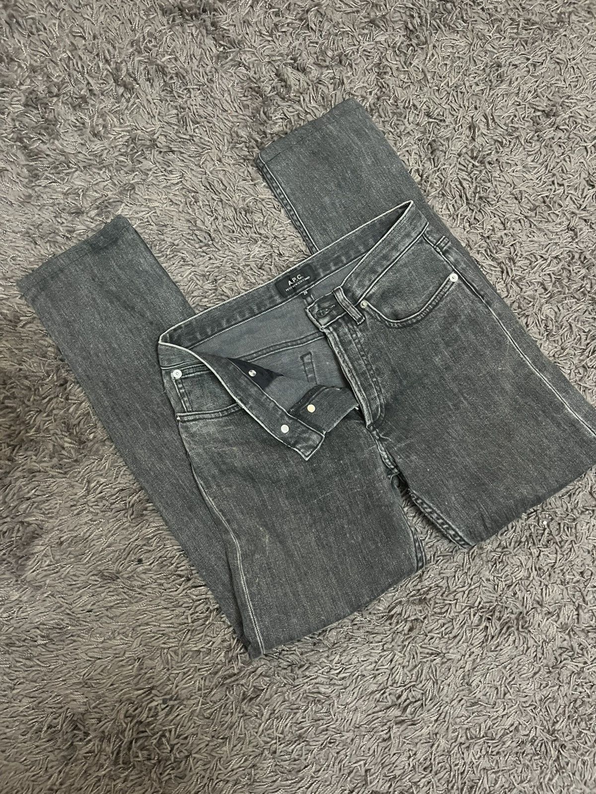 A.P.C. 1990s APC thrashed faded black straight cut #I3 Size 26" / US 2 / IT 38 - 6 Thumbnail