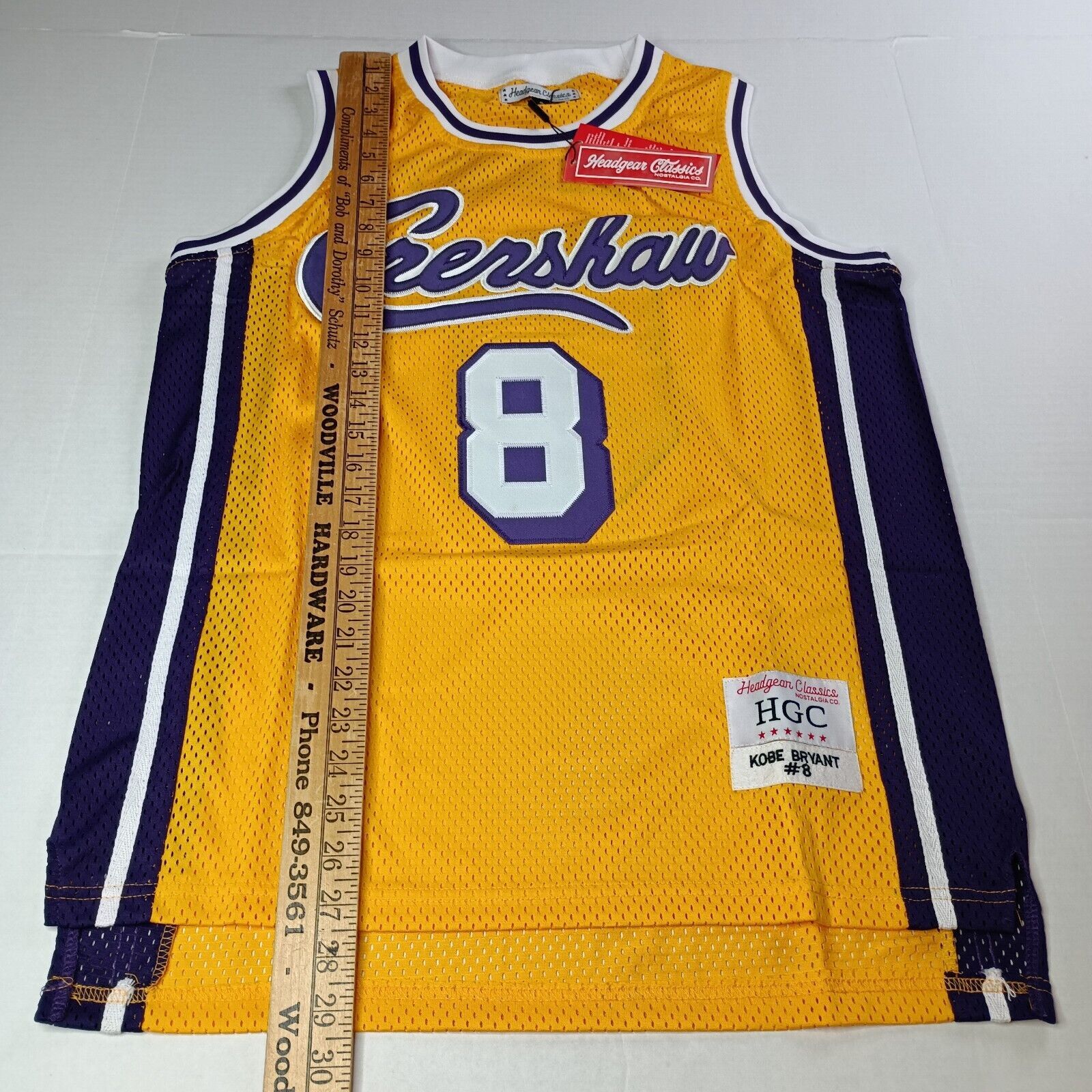 Other Kobe Bryant #8 Headgear Crenshaw Jersey Men's S Lakers Size US S / EU 44-46 / 1 - 6 Thumbnail