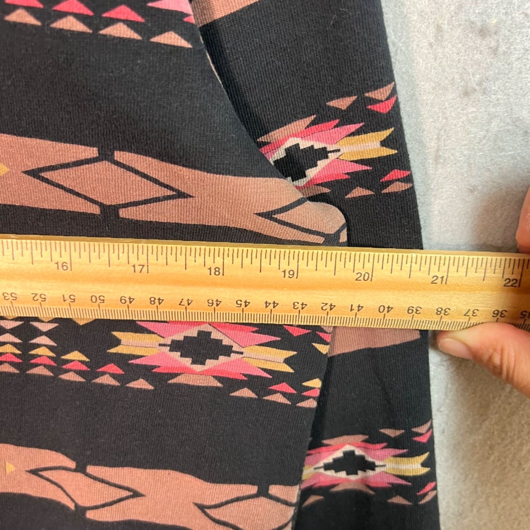 Vintage Koto Shirt Women M Black Brown Aztec Long Sleeve Henley Button-Up Casual Aztec Womens M Black Cotton Vintage No Size M / US 6-8 / IT 42-44 - 5 Thumbnail