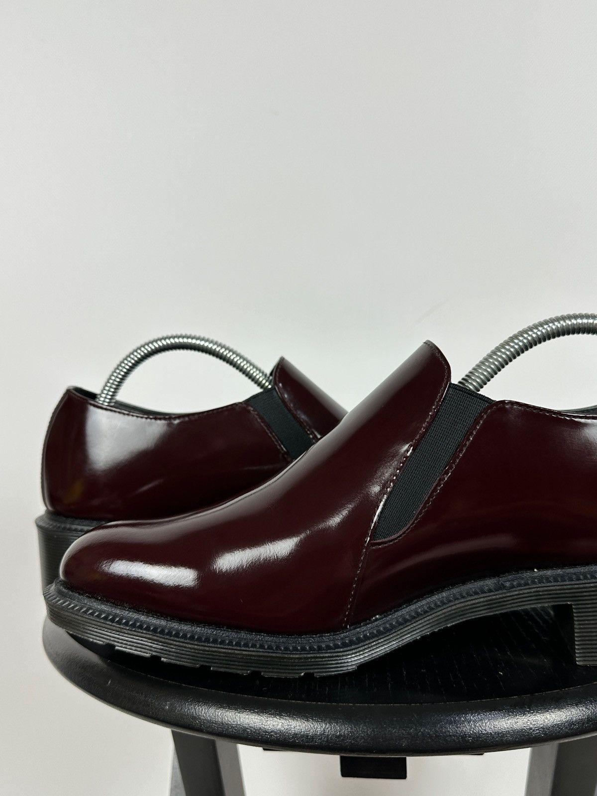 Dr. Martens Dr. Martens Rosyna Burgundy Polished Smooth Leather Loafers Size US 10.5 / IT 40.5 - 19 Thumbnail