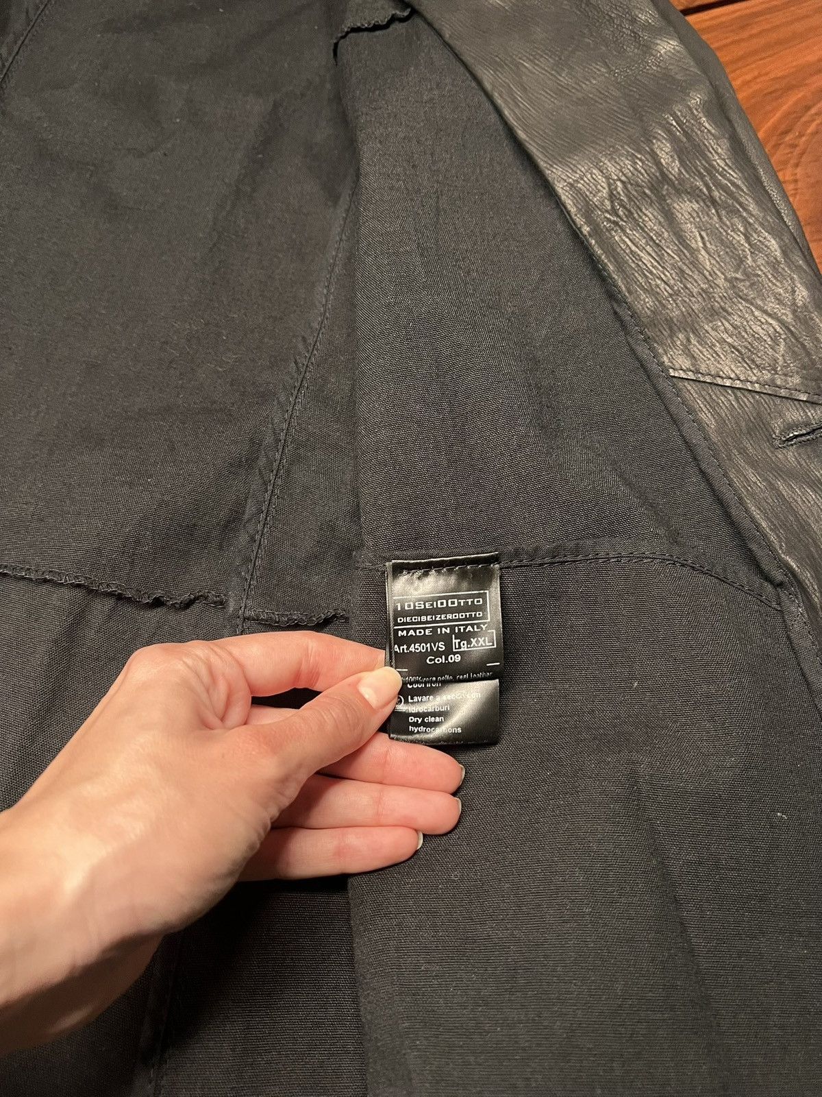 10sei0otto Black leather jacket from 10sei0otto Size US XXL / EU 58 / 5 - 5 Thumbnail