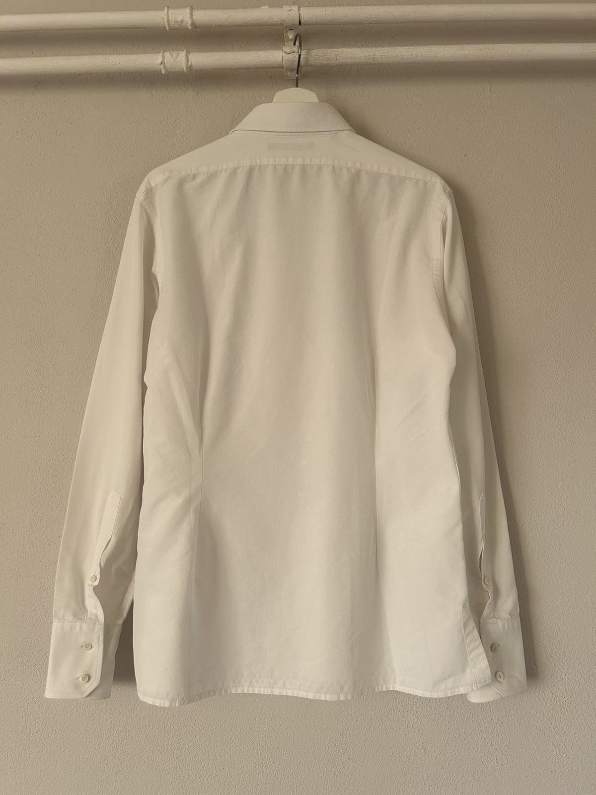 Gucci Gucci Classic White Cotton Shirt - Size 41 (16 1/4) Size US L / EU 52-54 / 3 - 12 Thumbnail