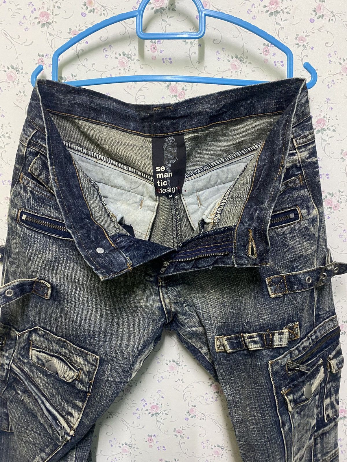 Le Grande Bleu (L.G.B.) × Vintage × semanticdesign Semantics design many pockets very rare Size US 32 / EU 48 - 10 Thumbnail