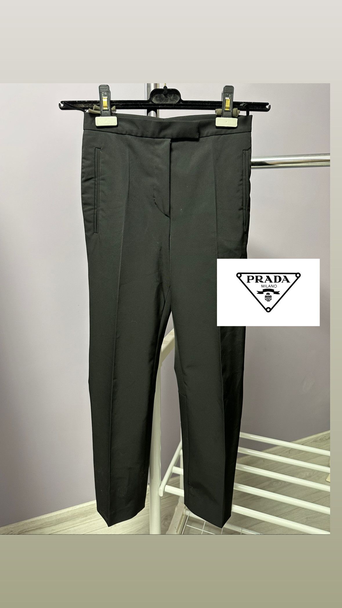 Prada Prada classic black pants Size 27" / US 4 / IT 40 - 1 Thumbnail