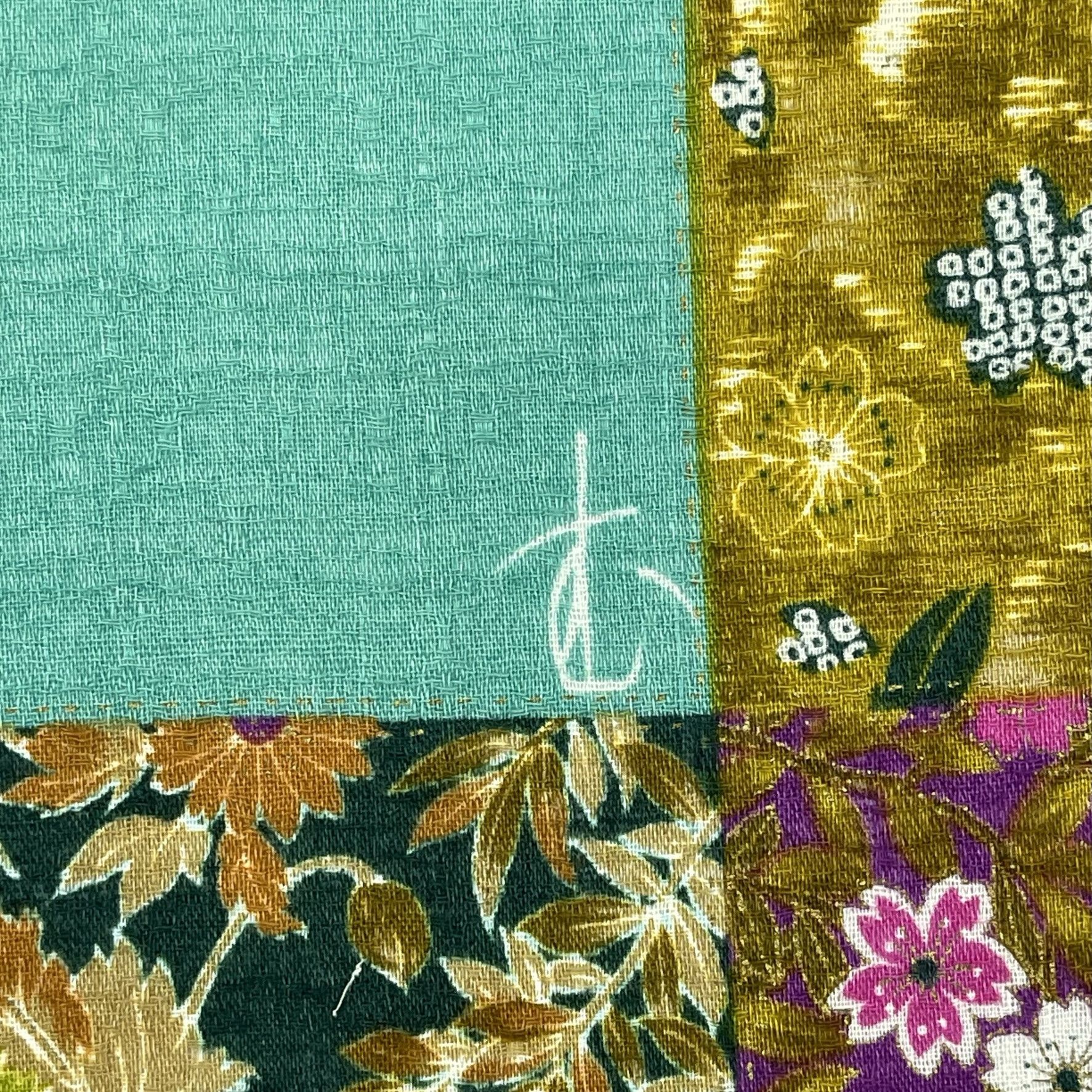 Japanese Brand Vintage Japanese Furoshiki Wrap Handkerchief - 5029 Size ONE SIZE - 7 Thumbnail