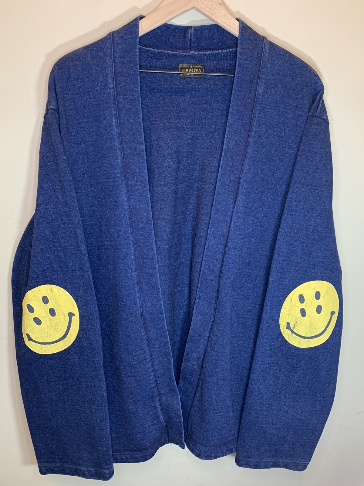 Kapital Kountry *RARE* Kapital Kountry Kakashi Smiley Cardigan Sweater Shawl Size US L / EU 52-54 / 3 - 1 Thumbnail