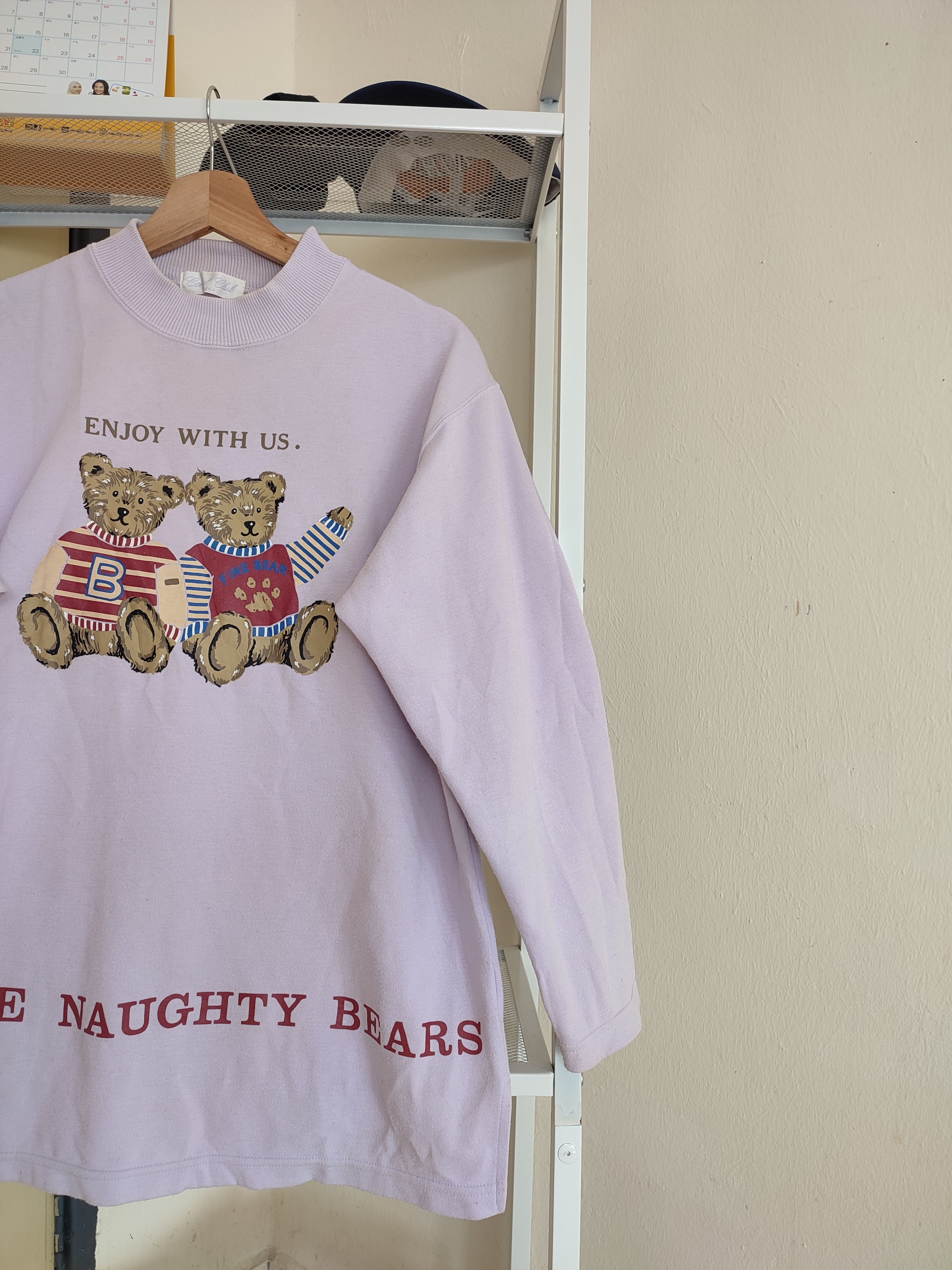 Vintage Vintage Fine Bear Were Naughty Bear Sweatshirts Size M / US 6-8 / IT 42-44 - 4 Thumbnail