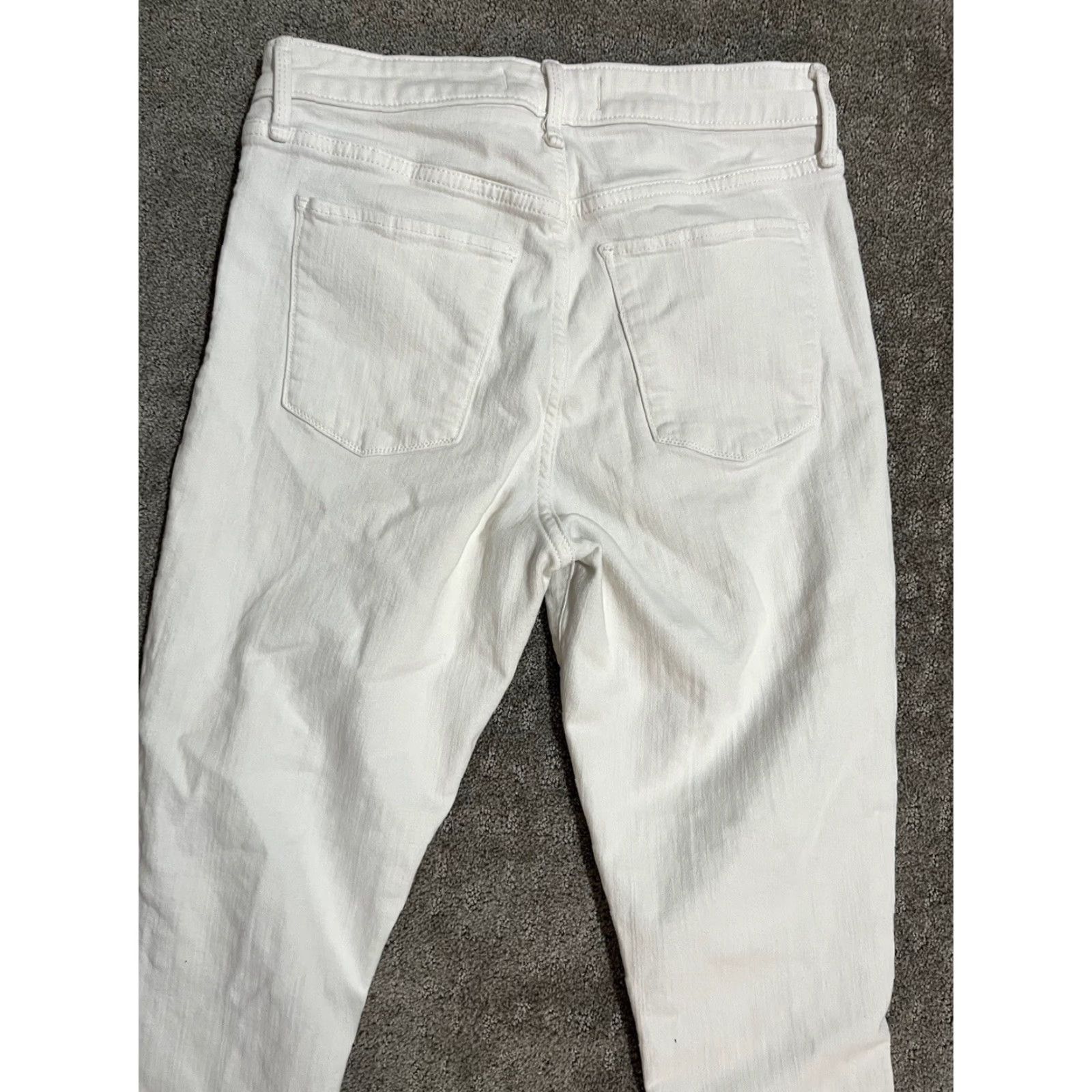 Abercrombie & Fitch Abercrombie & Fitch Jeans Women Skinny High Rise 27/4 White Denim 4 Slim/Size 4 Women's 90s? Size 27" / US 4 / IT 40 - 4 Thumbnail