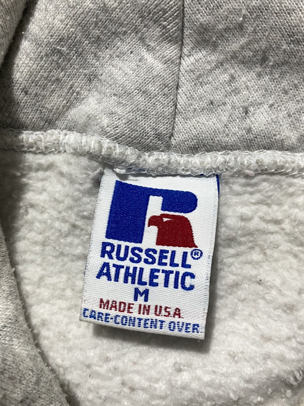 Russell Athletic 90s Vintage Russell Athletic Blank Hoodie Grey - M Size US M / EU 48-50 / 2 - 7 Thumbnail