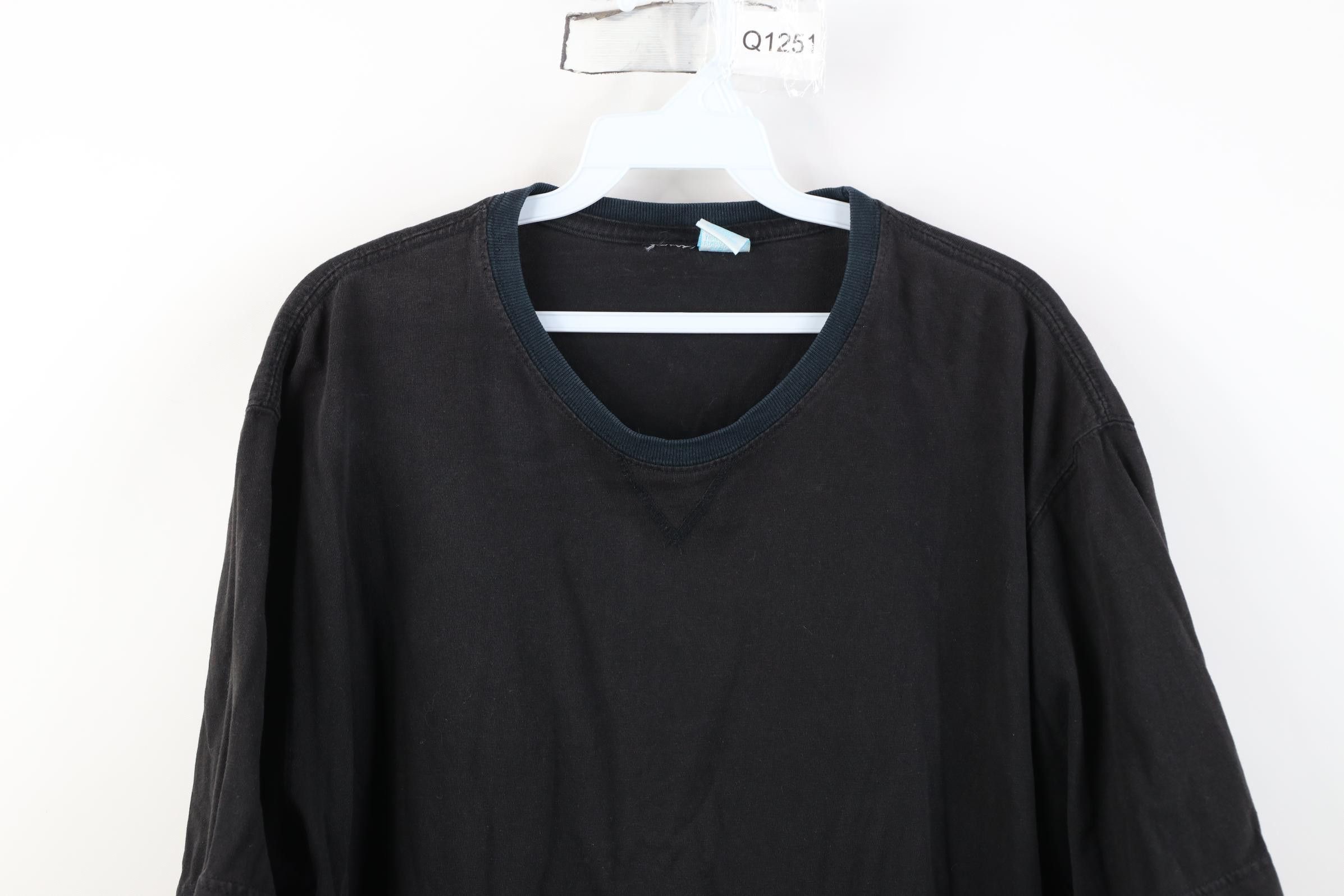 Vintage Vintage 90s Streetwear Cotton Short Sleeve T-Shirt Black Size US L / EU 52-54 / 3 - 2 Thumbnail
