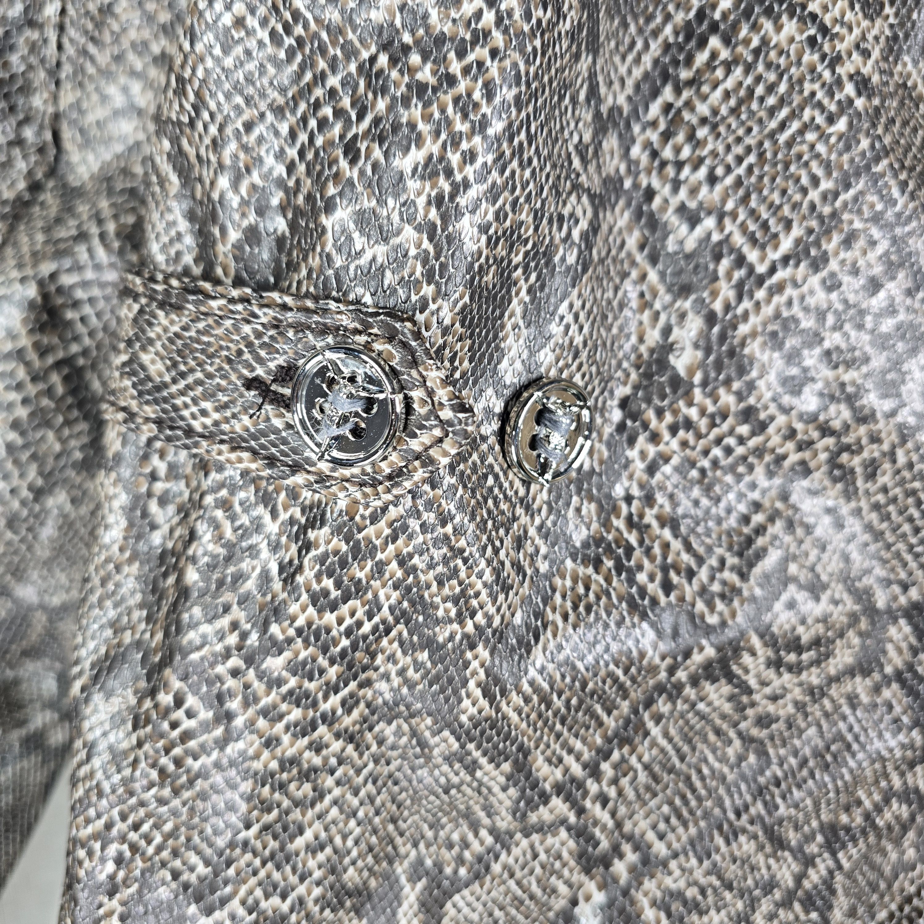 Seventh Heaven Seventh Heaven Mens XL Faux Snake Cross Jacket Ken Carson Size US XL / EU 56 / 4 - 4 Thumbnail