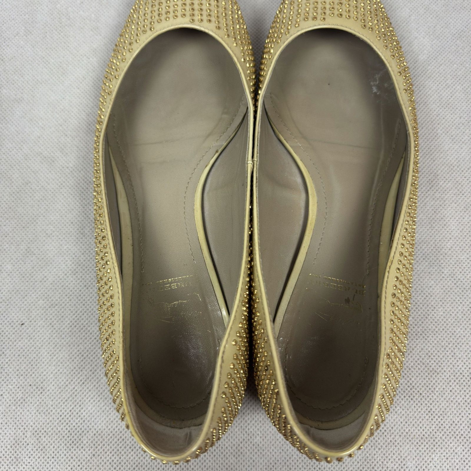 Burberry Burberry Beige Patent Leather Flat Shoes 38 Size US 8 / IT 38 - 4 Thumbnail