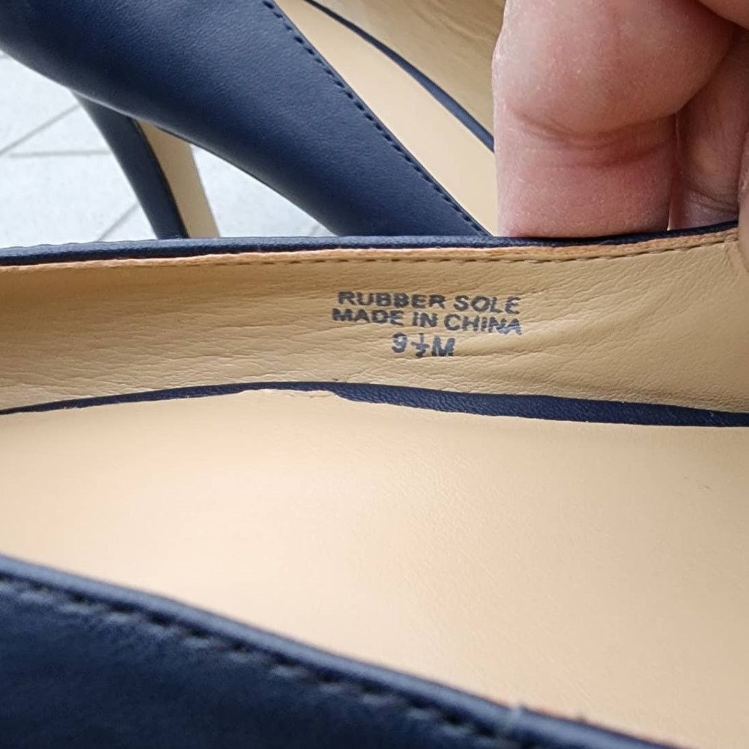 Ann Taylor Ann Taylor Classic Round Toe Leather Pumps Heels 9.5 Size US 9.5 / IT 39.5 - 5 Thumbnail
