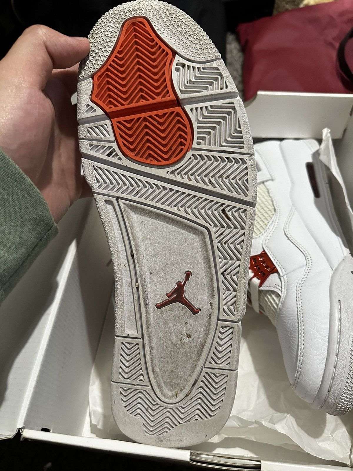 Jordan Brand Jordan 4 orange metallic Size US 10.5 / EU 43-44 - 6 Thumbnail