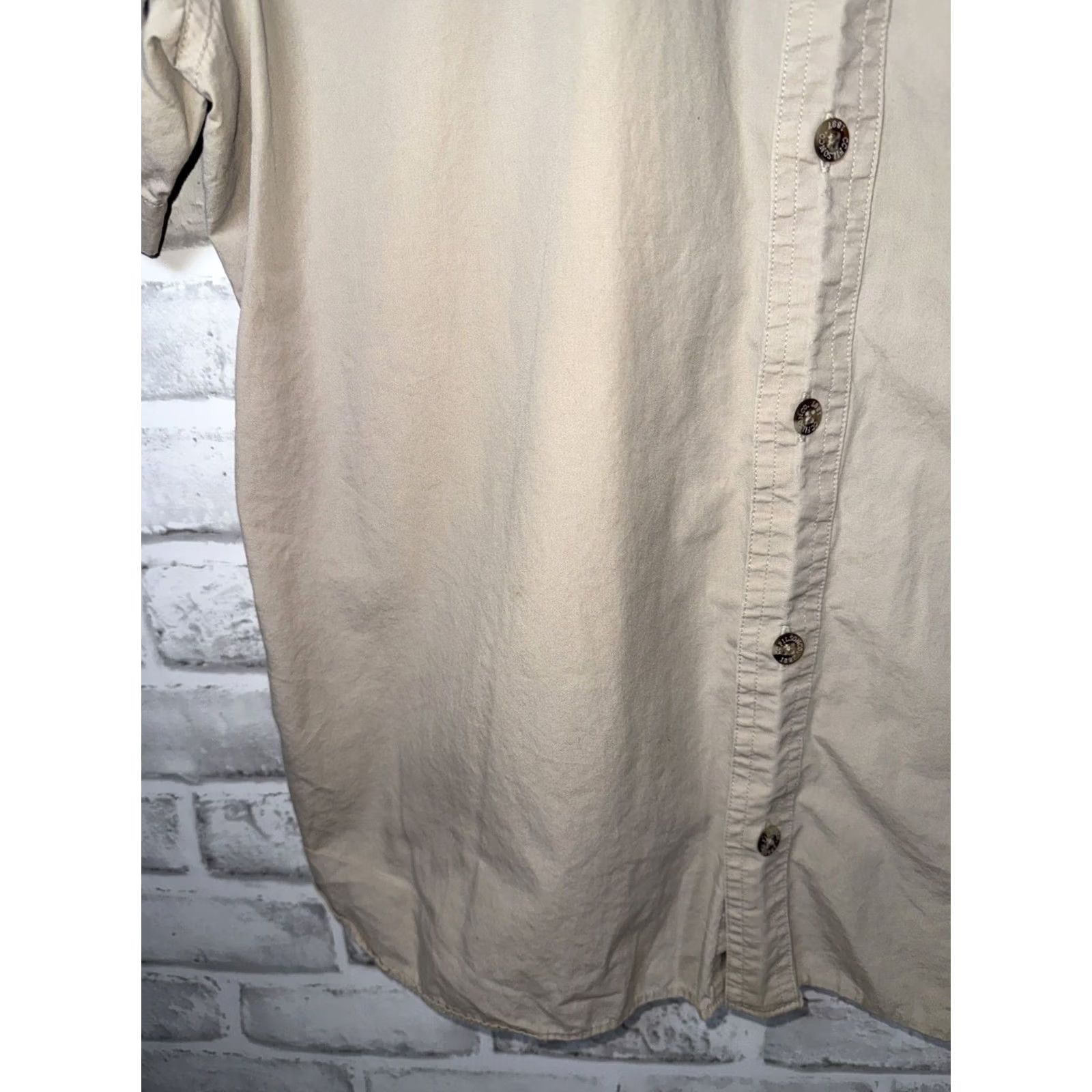 Filson FILSON Beige Short Sleeve Button-Up Mens M Regular Size Shirt Size US 31 - 5 Thumbnail