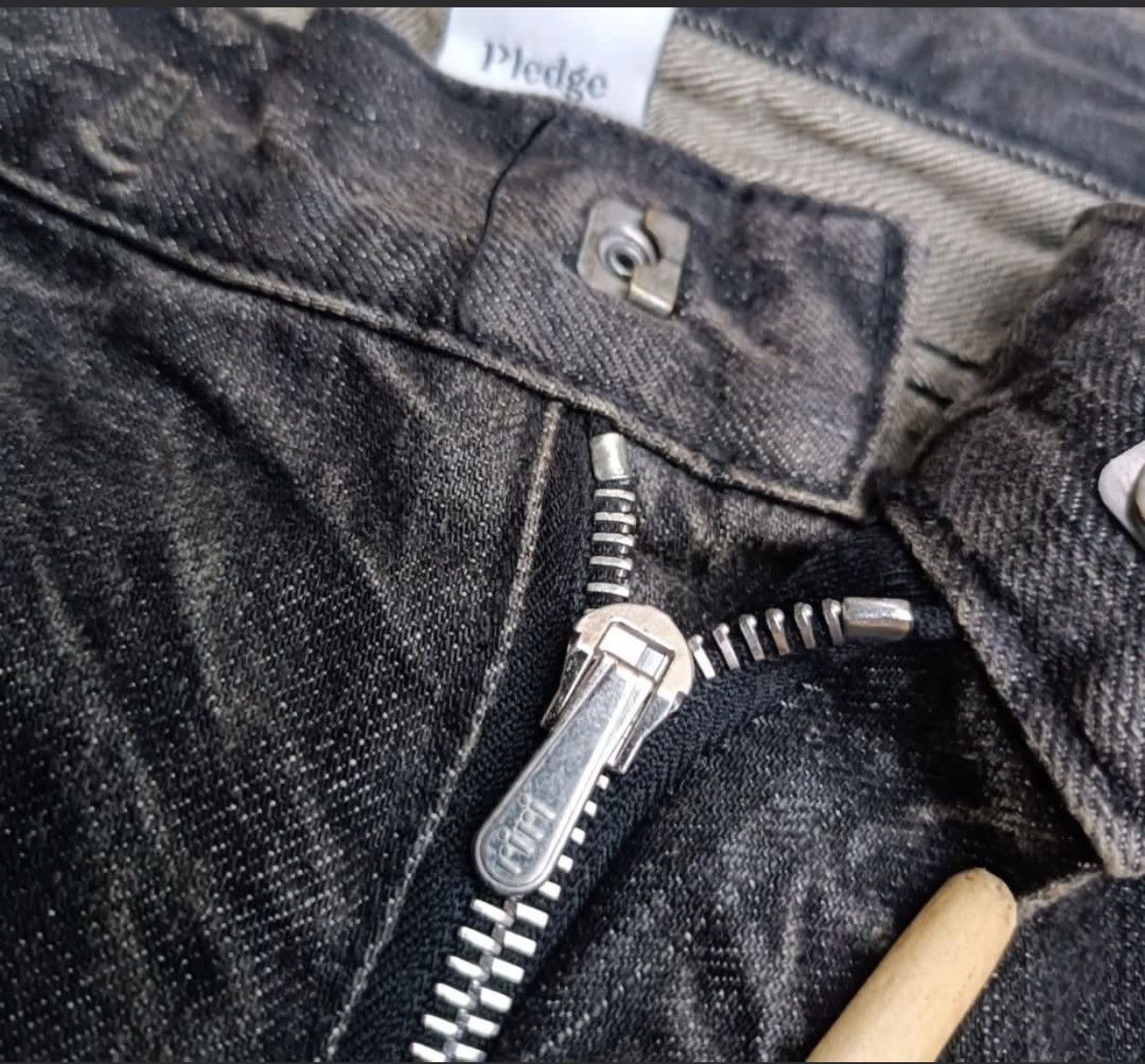 Pledge PLEDGE ACID WASH JAPANESE DENIM PANTS Size US 32 / EU 48 - 2 Thumbnail