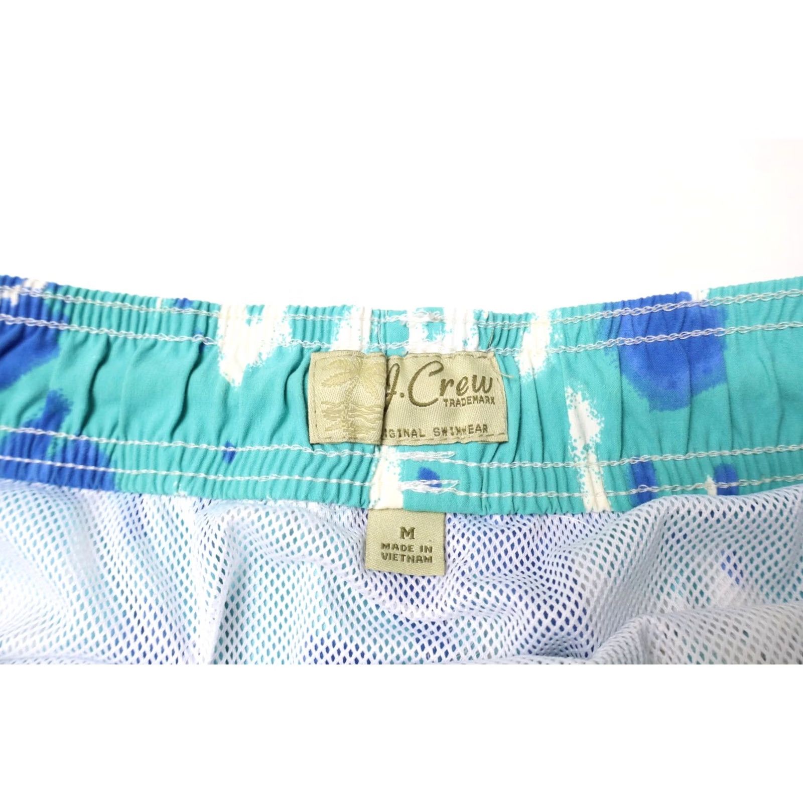 J.Crew J.CREW Original Swimwear Shorts Men's MEDIUM Drawstring Lined Tie-Dye Blue Pattern Slim Pockets 6in Inseam Tie-Dye Size US 31 - 5 Thumbnail