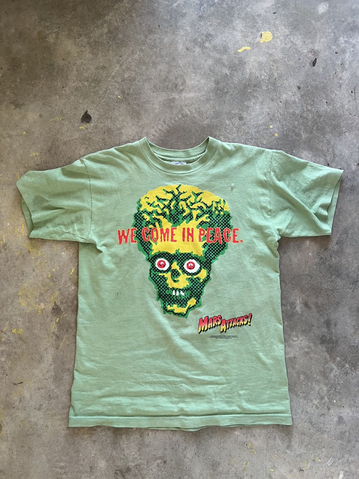 Band Tees Vinatge 90s MARS ATTACKS Size US M / EU 48-50 / 2 - 1 Thumbnail