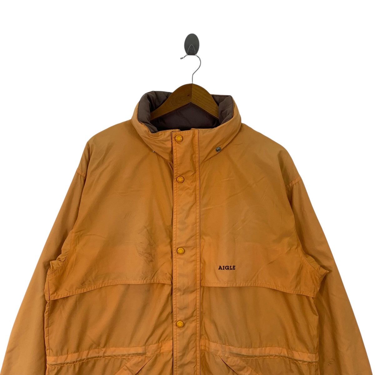 Aigle × Vintage Vintage AIGLE Outdoor Sportswear Small Logo Raincoat Jacket Size US M / EU 48-50 / 2 - 4 Thumbnail