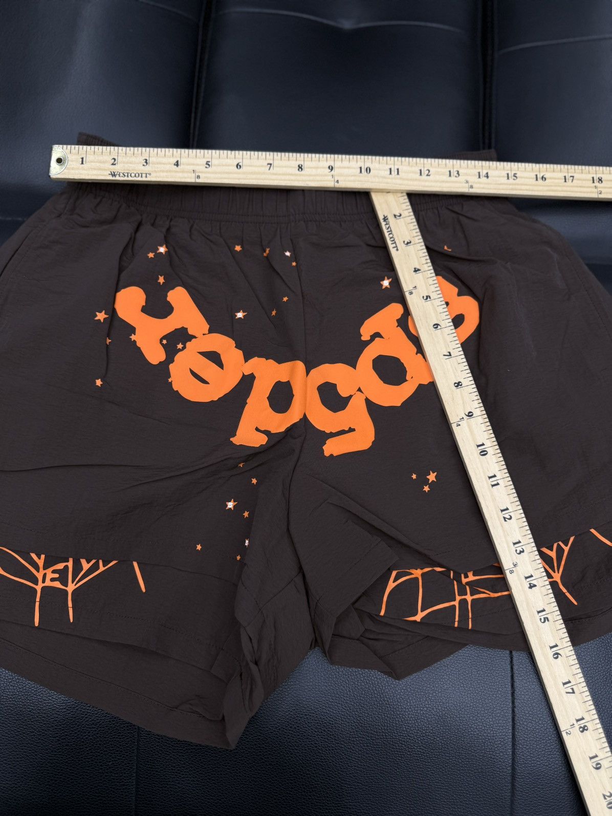 Sp5der Sp5der Double Layer WEB Shorts Size M (NEW) Brown Size US 30 / EU 46 - 7 Thumbnail