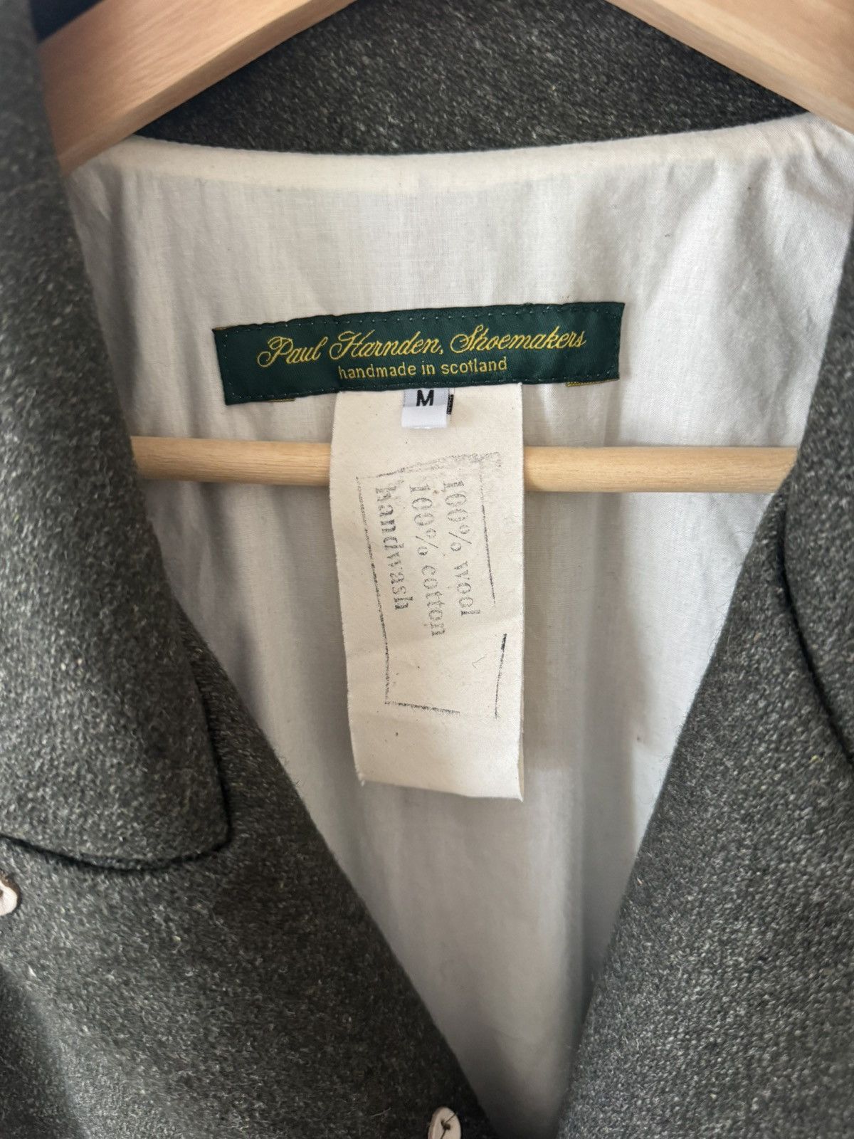 Paul Harnden Shoemakers Moss Green Wool Long Coat Size US M / EU 48-50 / 2 - 7 Thumbnail