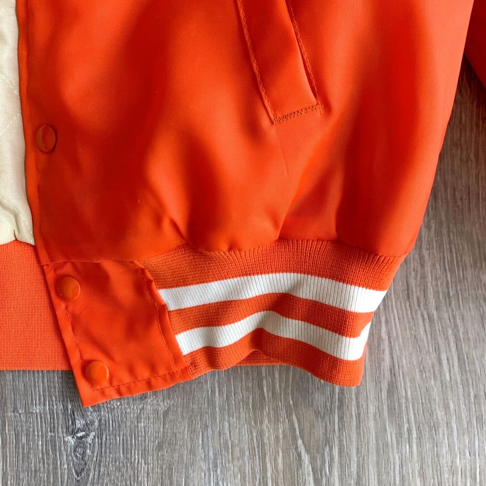 Vintage VINTAGE Weathercaster Jacket Mens Bomber Orange Medium Size US M / EU 48-50 / 2 - 3 Thumbnail