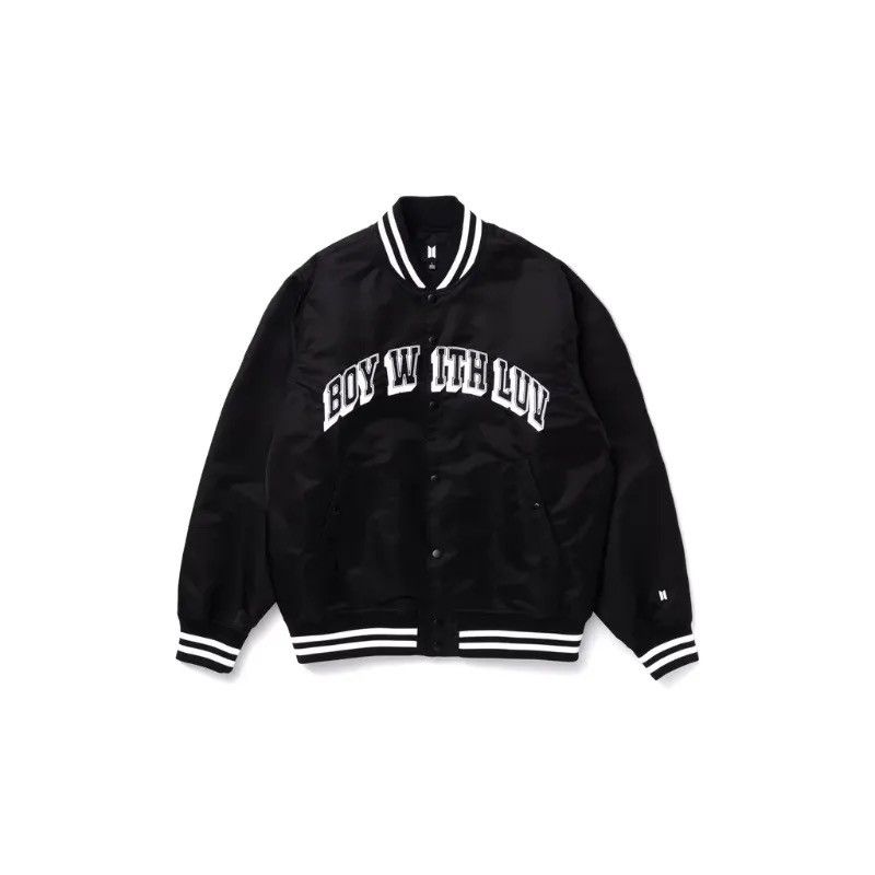 image of Band Tees Bts Boy With Luv Jacket in Black, Men's (Size Medium)
