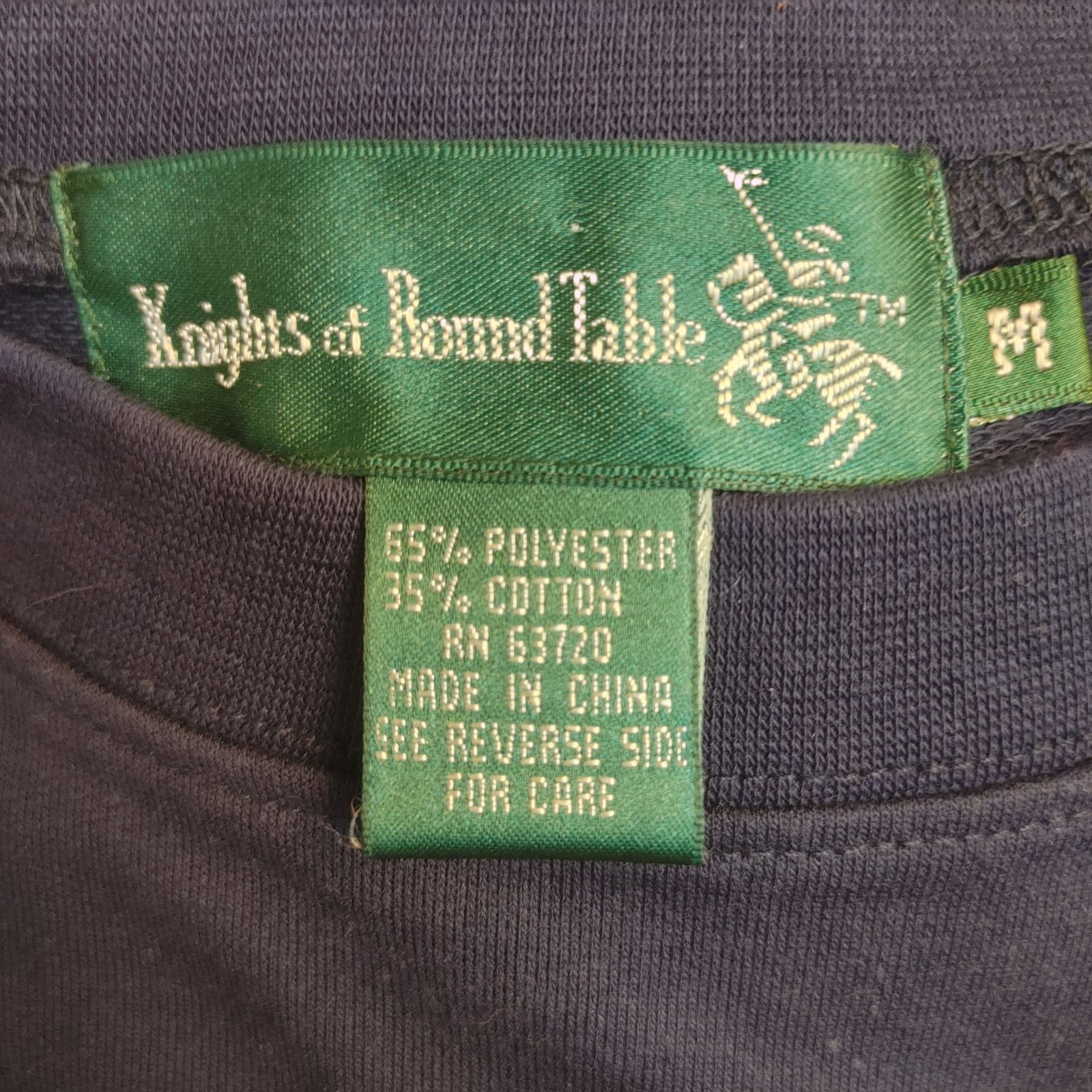 Other VTG Knight of Round Table Men's M Blue/Pink Color Block Tee Size US M / EU 48-50 / 2 - 3 Thumbnail