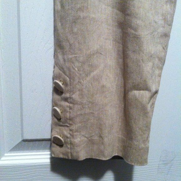 J. Jill J.JILL WOMEN'S 55%LINEN 42%VISCOSE CASUAL PANTS SIZE: S/26" Size 27" / US 4 / IT 40 - 3 Thumbnail