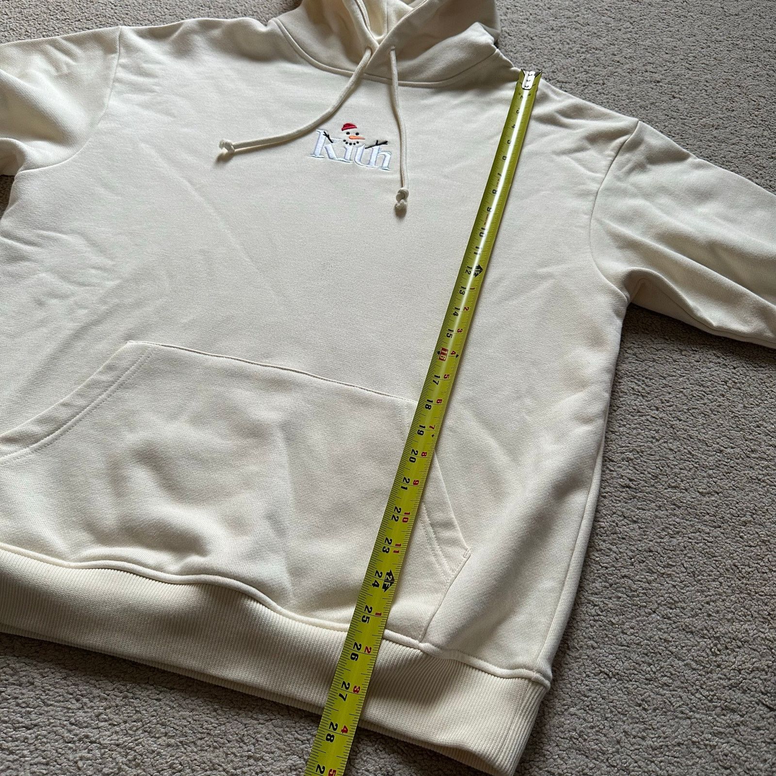 Kith Kith Kithmas Snowman Embroidery Hoodie in Cream Size US M / EU 48-50 / 2 - 7 Thumbnail