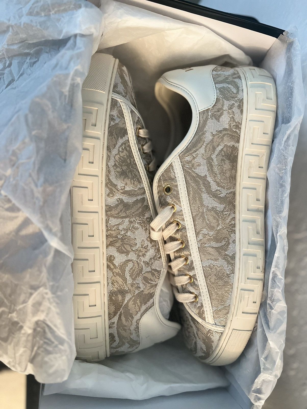 Versace Barocco Greca Sneakers Size US 11 / EU 44 - 8 Thumbnail