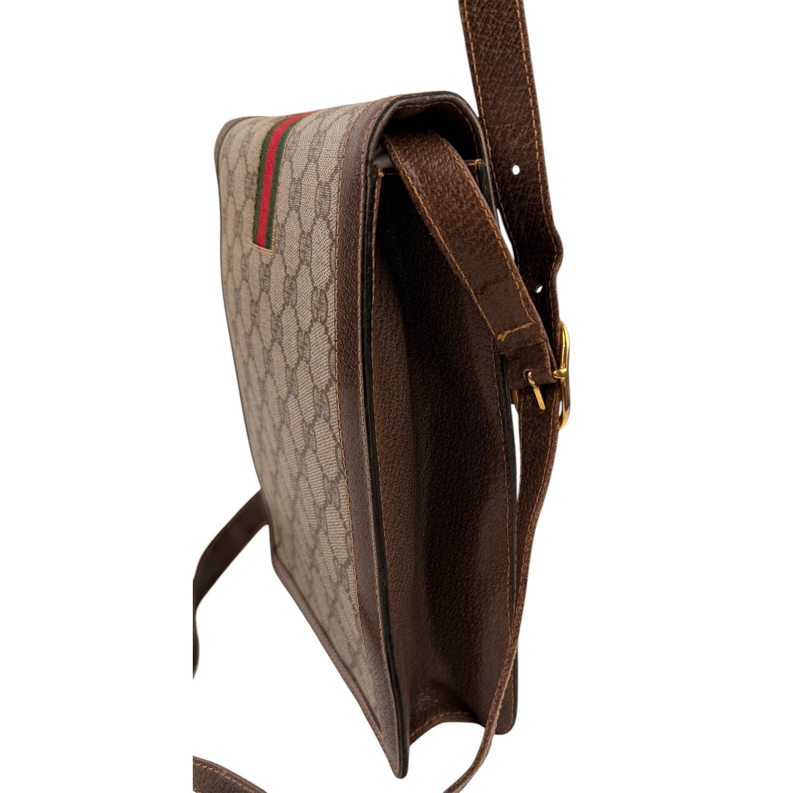 Gucci Gucci Vintage Vertical Canvas Shoulder Bag Size ONE SIZE - 5 Thumbnail
