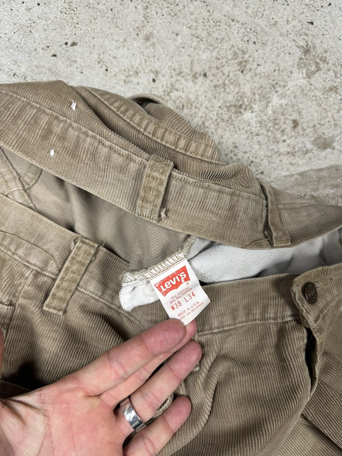 Levi's × Vintage Vintage 90s Levi’s 519 Brown Corduroy Pants Size US 38 / EU 54 - 10 Thumbnail