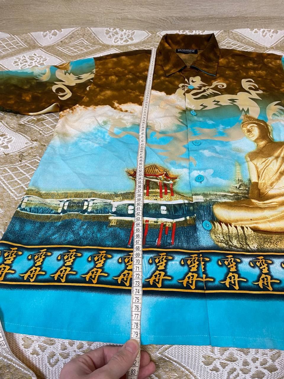 Dragonfly 🔥 Dragonfly Buddha All Over Print Mambo Versace Button Shirt Size US L / EU 52-54 / 3 - 12 Thumbnail