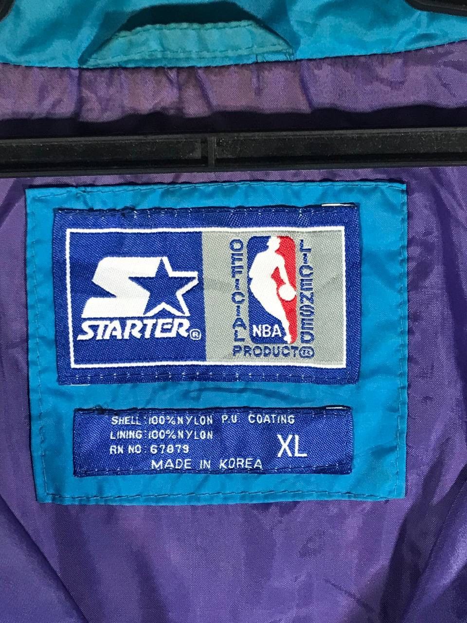 NBA Vintage charlotte hornets nba team starter jacket Size US XL / EU 56 / 4 - 13 Thumbnail