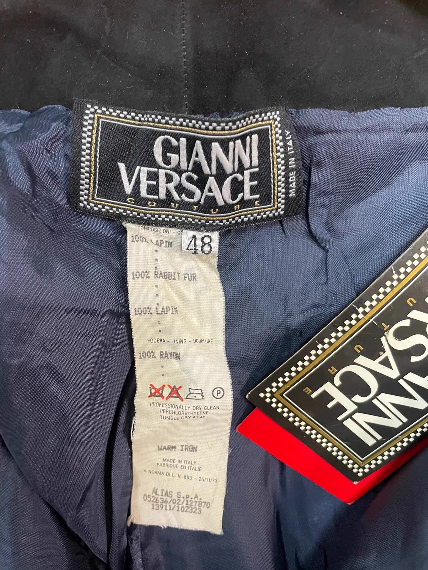 Versace Gianni Versace Men's Rabbit Fur Leather Pants Ｑ21 Size US 32 / EU 48 - 3 Thumbnail