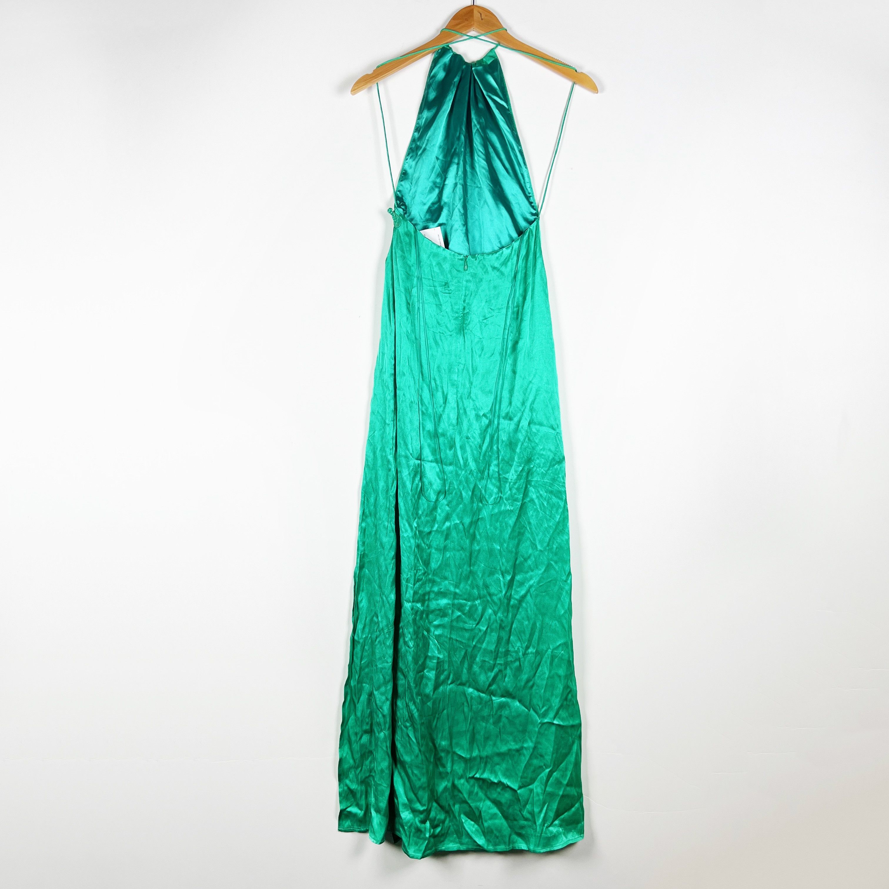 Other NEW Sau Lee Porter Satin High Halterneck Size XS / US 0-2 / IT 36-38 - 4 Thumbnail