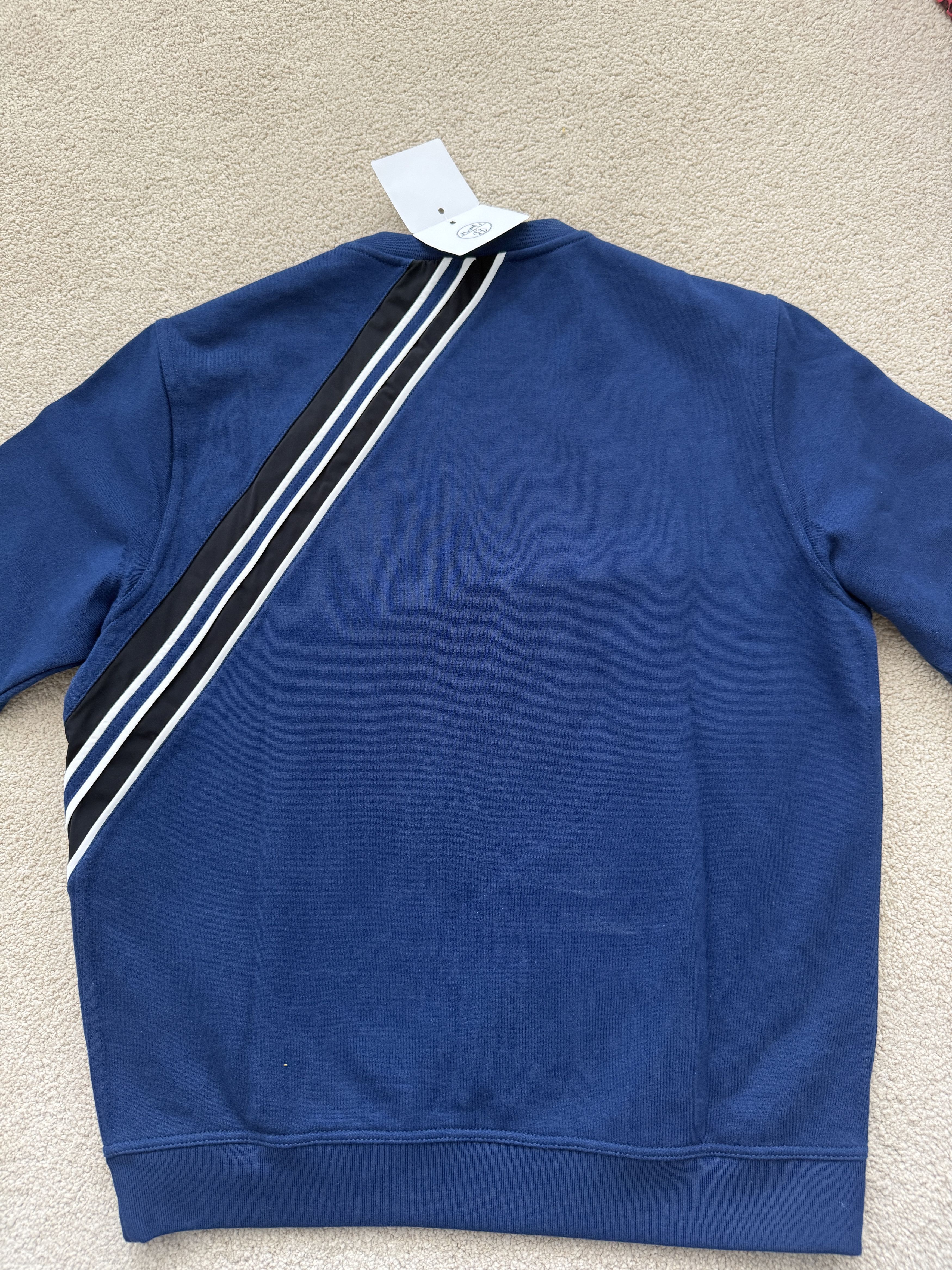 Hermes NWT Hermes Mens Medium Indigo Blue Short Sleeve Pullover Size US M / EU 48-50 / 2 - 6 Thumbnail